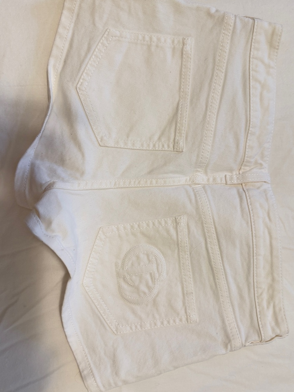 Christian Dior White Denim Jeans Shorts